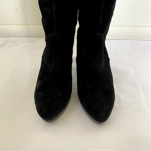 Donald J. Pliner Enisa Suede Knee High Heeled Sock Boot Size 6 - Picture 5 of 10